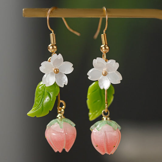 Strawberry Jasmine Earrings