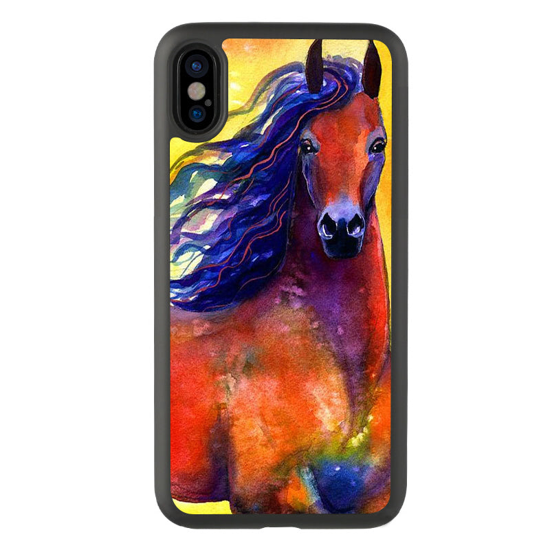 Creative Style Watercolor Horse Phone Case