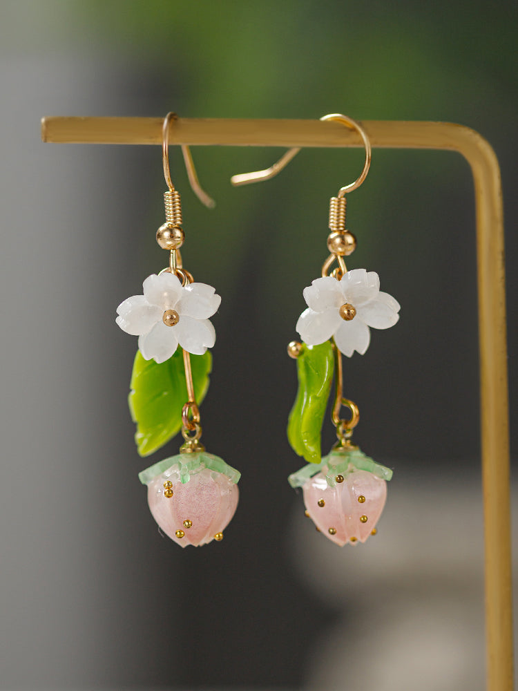 Strawberry Jasmine Earrings