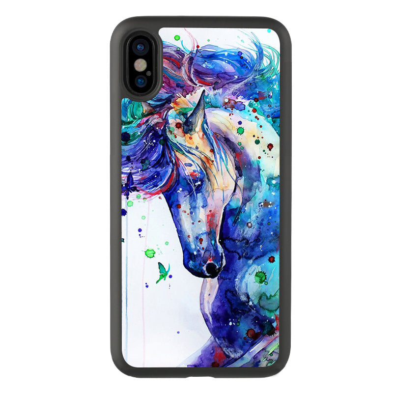 Creative Style Watercolor Horse Phone Case