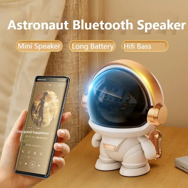 Home decorative Gifts LED Mini Smart Astronaut Bluetooth Speaker