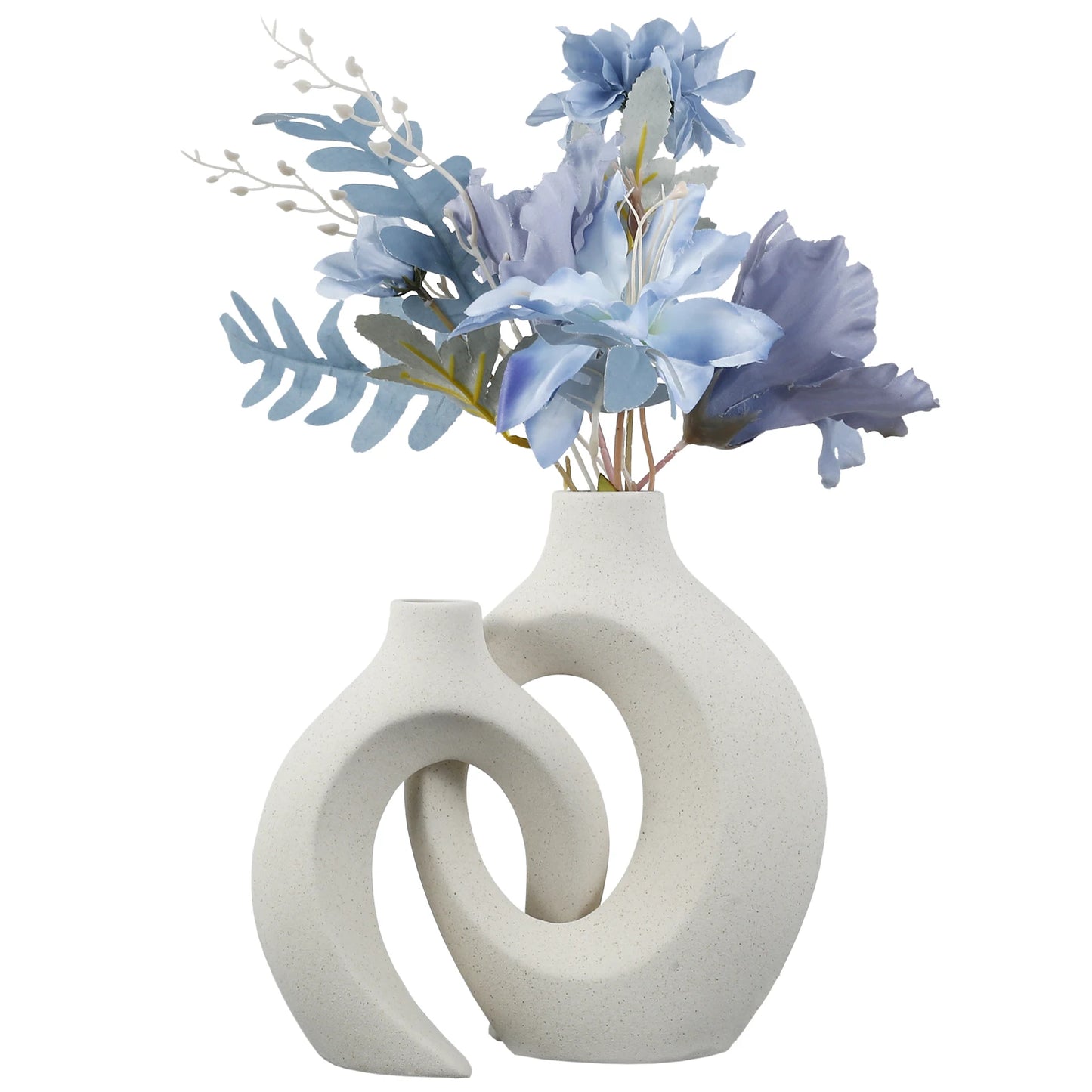 Minimalist Nordic Style White Ceramic Flower Home Decor Vase