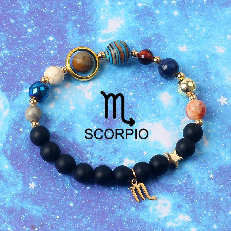 12 Constellation Universe Galaxy Bracelets