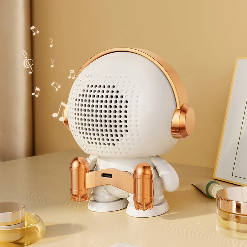 Home decorative Gifts LED Mini Smart Astronaut Bluetooth Speaker