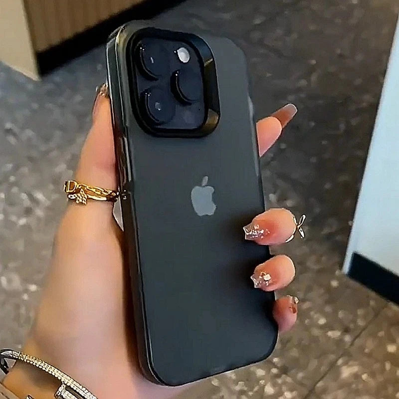 Luxury Transparent Matte Phone Case