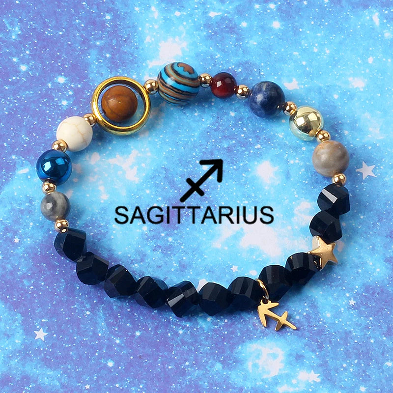 12 Constellation Universe Galaxy Bracelets