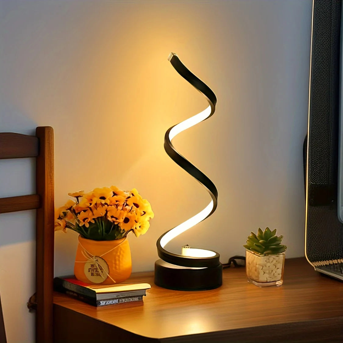 Art Design Bedroom Office Nightstand Bookshelf Living Room Dimming Lamp