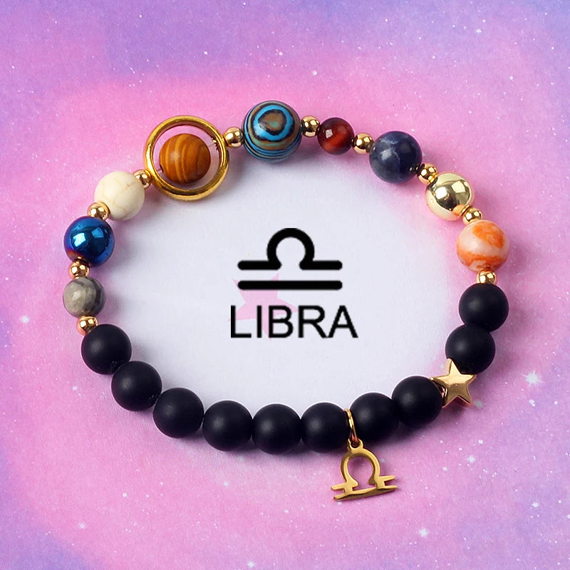 12 Constellation Universe Galaxy Bracelets