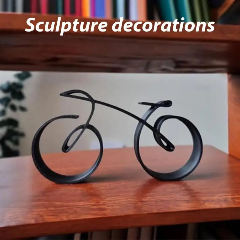 Minimalistic Bike Wire Sculpture