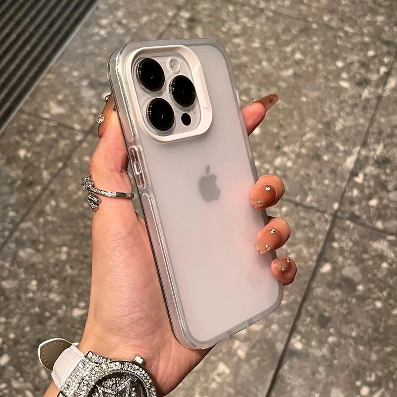 Luxury Transparent Matte Phone Case