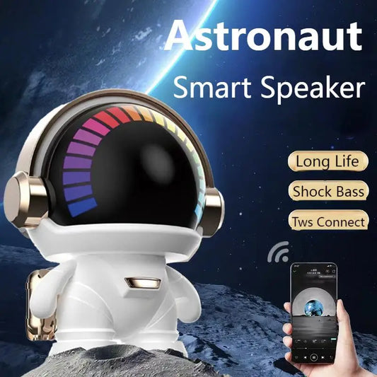 Home decorative Gifts LED Mini Smart Astronaut Bluetooth Speaker