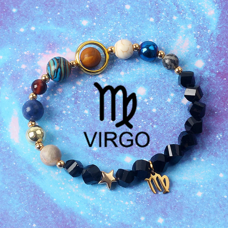 12 Constellation Universe Galaxy Bracelets