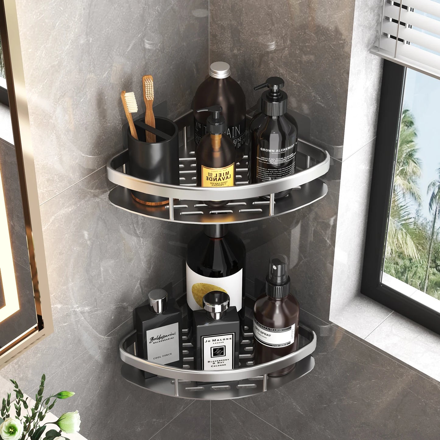 Bathroom Aluminum Storage Shower Rack