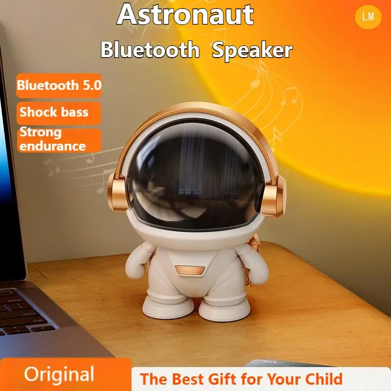 Home decorative Gifts LED Mini Smart Astronaut Bluetooth Speaker