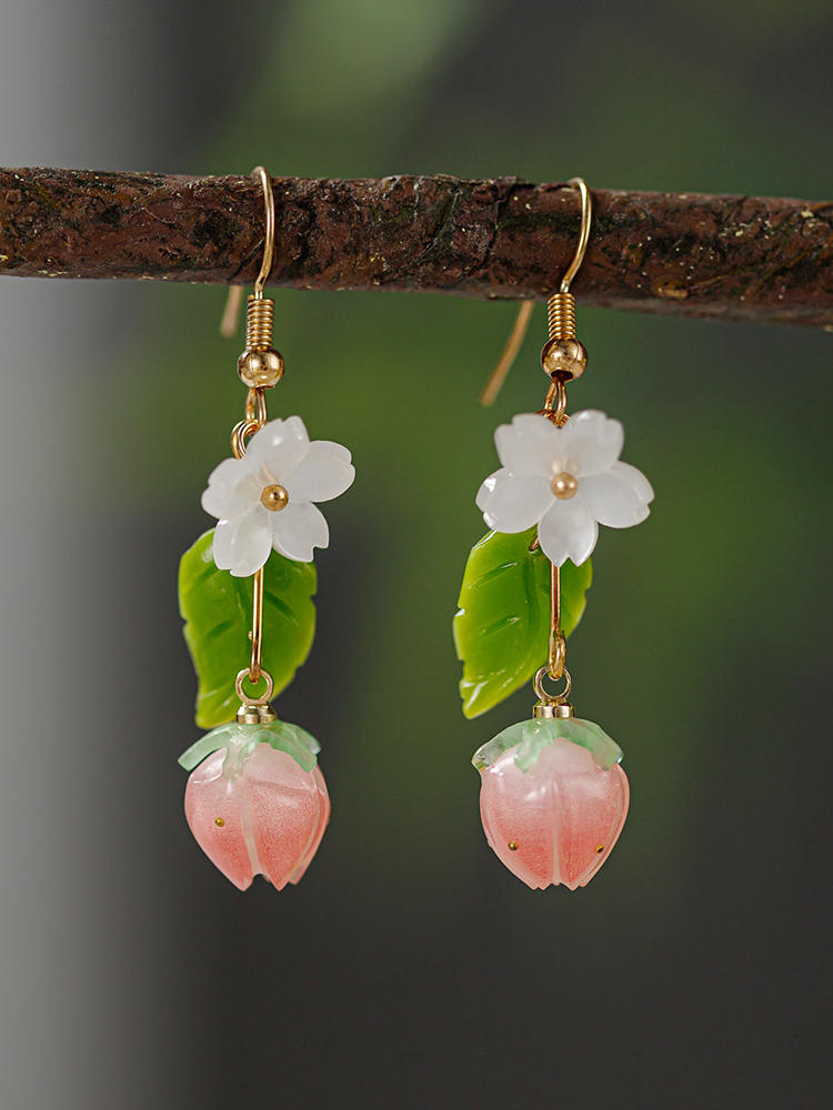 Strawberry Jasmine Earrings