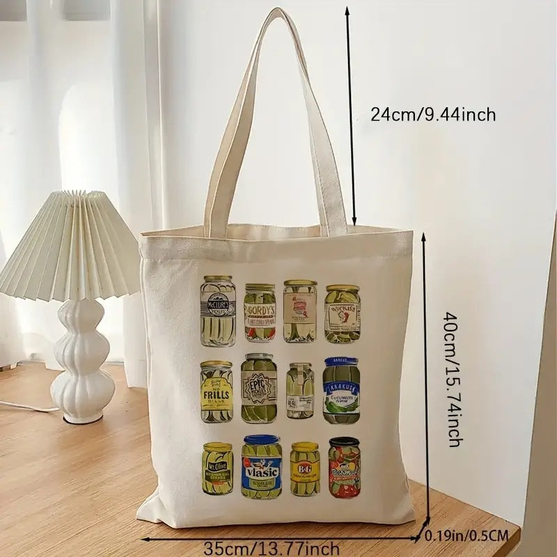 Canvas Bag White Shoulder Bag